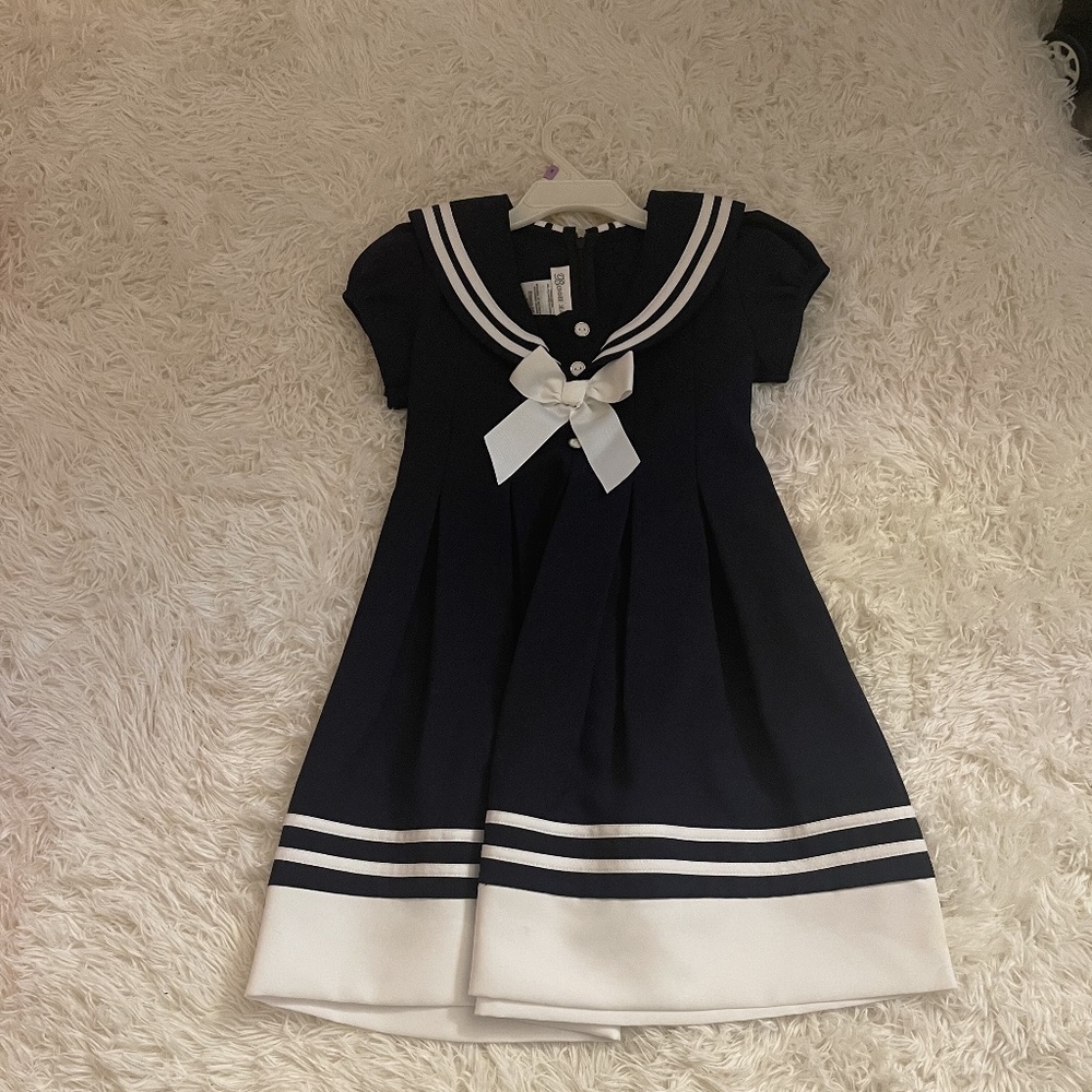Bonnie Jean Navy Sailor Dress Size 6